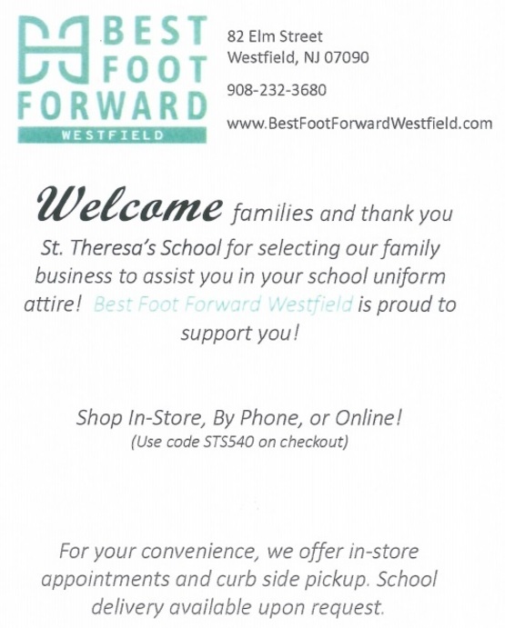 Uniform & Footwear St. Theresa School Kenilworth, NJ